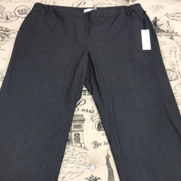 Calvin Klein Plus Size Zip-Pocket Pants - Picture 2 of 8